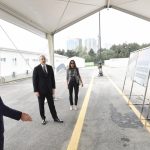 Bakıda modul tipli ilk xəstəxana kompleksi açılıb Prezident İlham Əliyev və birinci xanım Mehriban Əliyeva açılışda iştirak ediblər