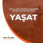 Azərbaycan Dəmir Yollarının kollektivi “YAŞAT” Fonduna könüllü ianə edib