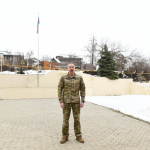 Prezident İlham Əliyev Şuşada yeni məscidin təməlini qoyub