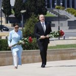 İlham Əliyev və Mehriban Əliyeva Həzi Aslanovun məzarını ziyarət ediblər